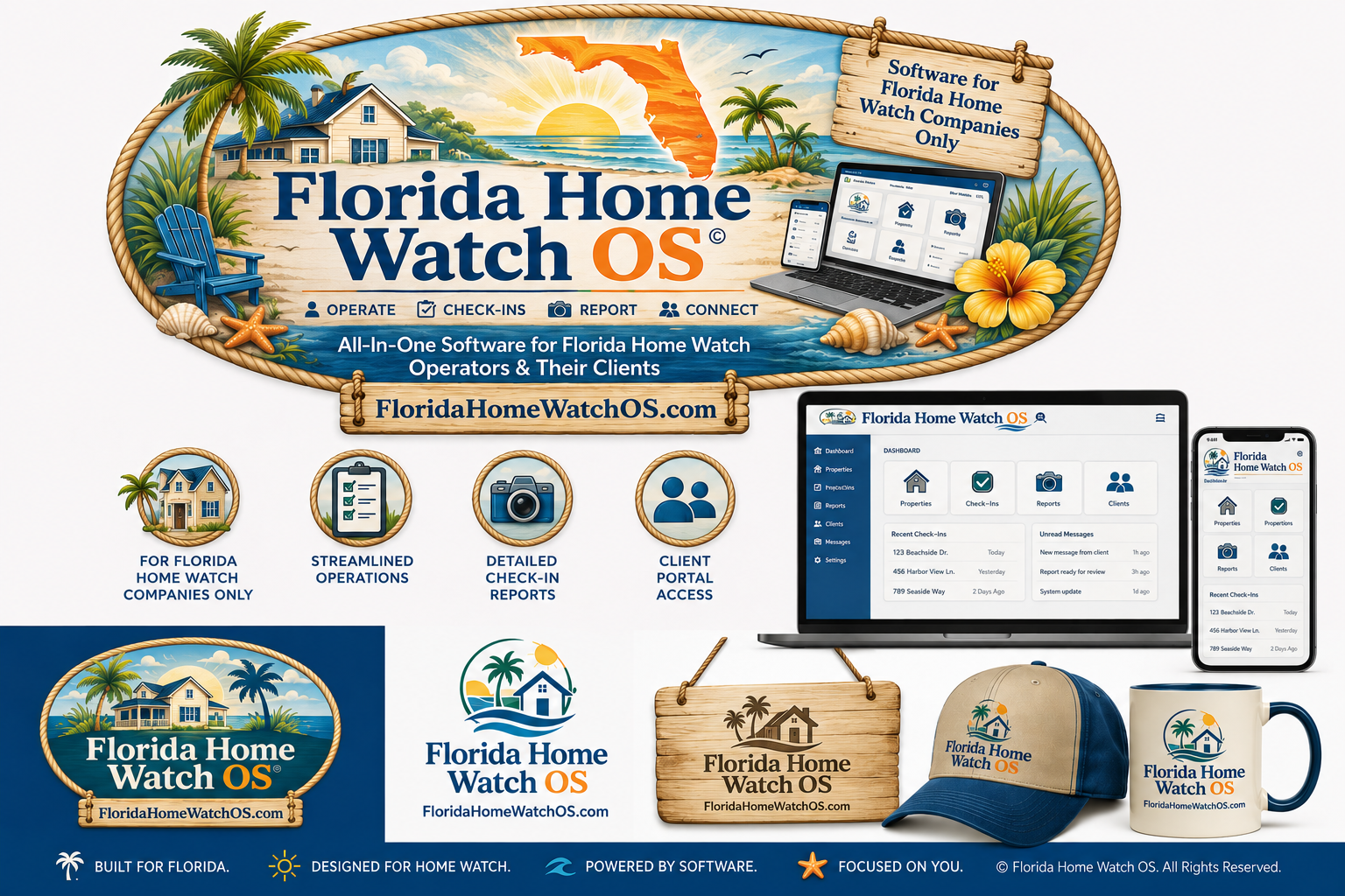 Florida Home Watch OS — software for Florida home watch companies